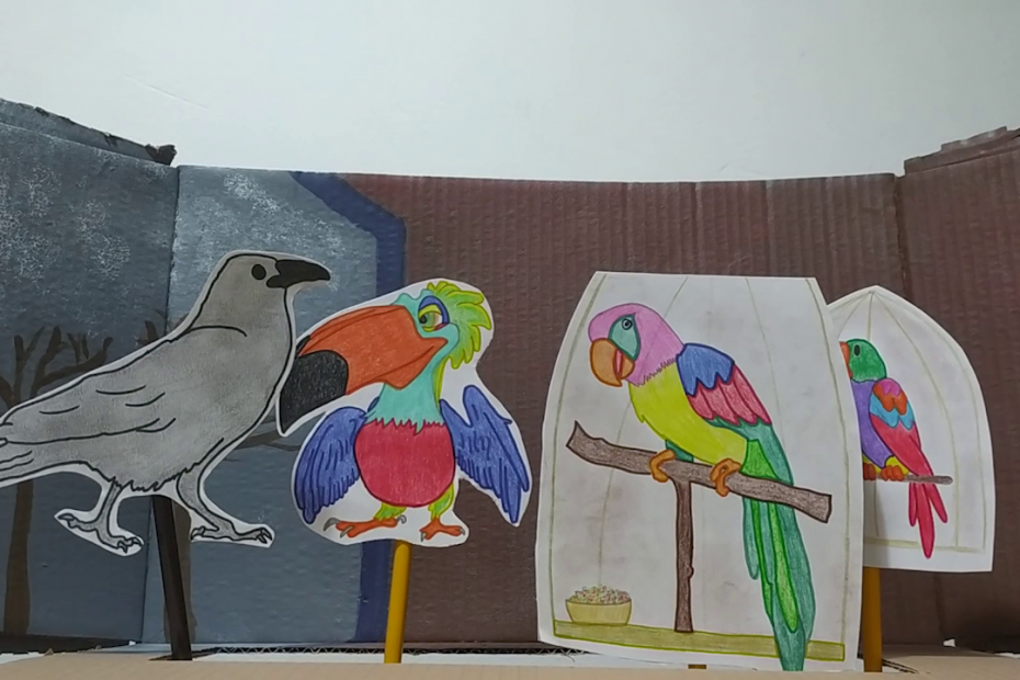 foto di uccelli disegnati da bambini